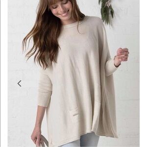 Mer Sea Catalina traveler sweater crewneck oversized lagenlook size OS L